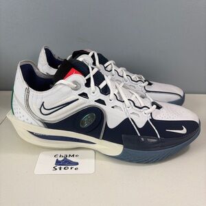 Nike Air Zoom G.T. Cut 3 ASW Basketball Shoes White Navy FZ4645 100 Men's Sz 13